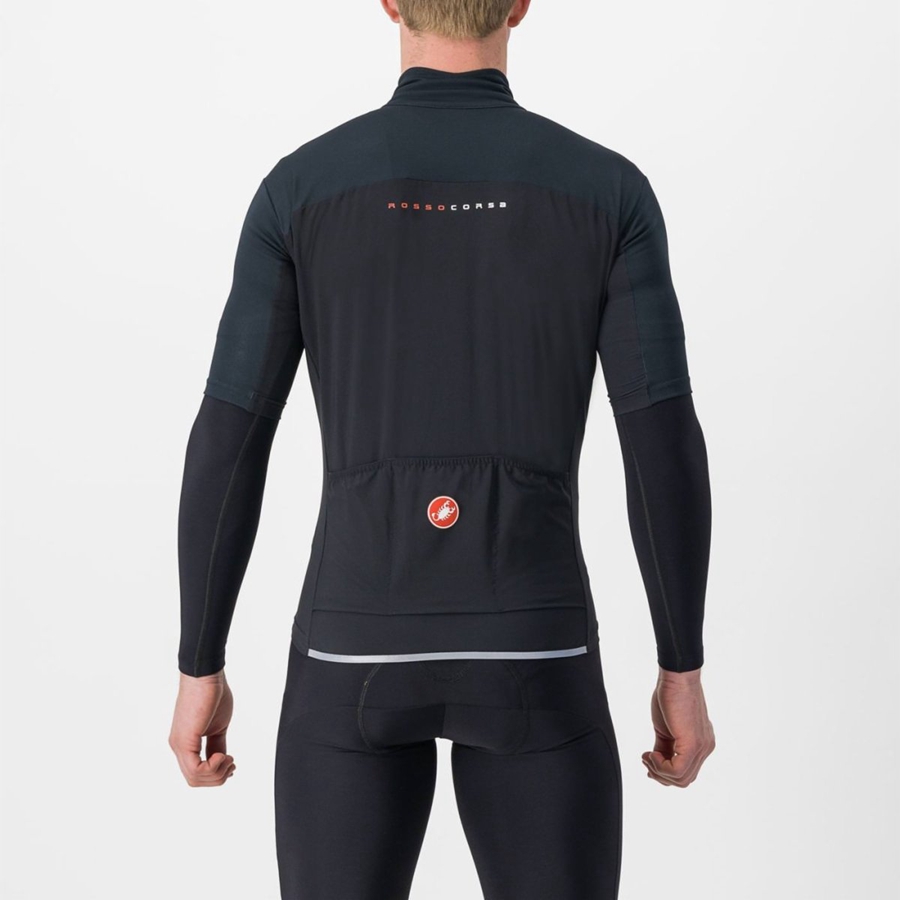 Castelli PERFETTO RoS 2 WIND Jakker Herre Svarte | 702386RJL