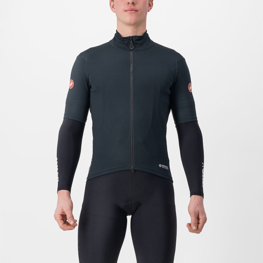 Castelli PERFETTO RoS 2 WIND Jakker Herre Svarte | 702386RJL