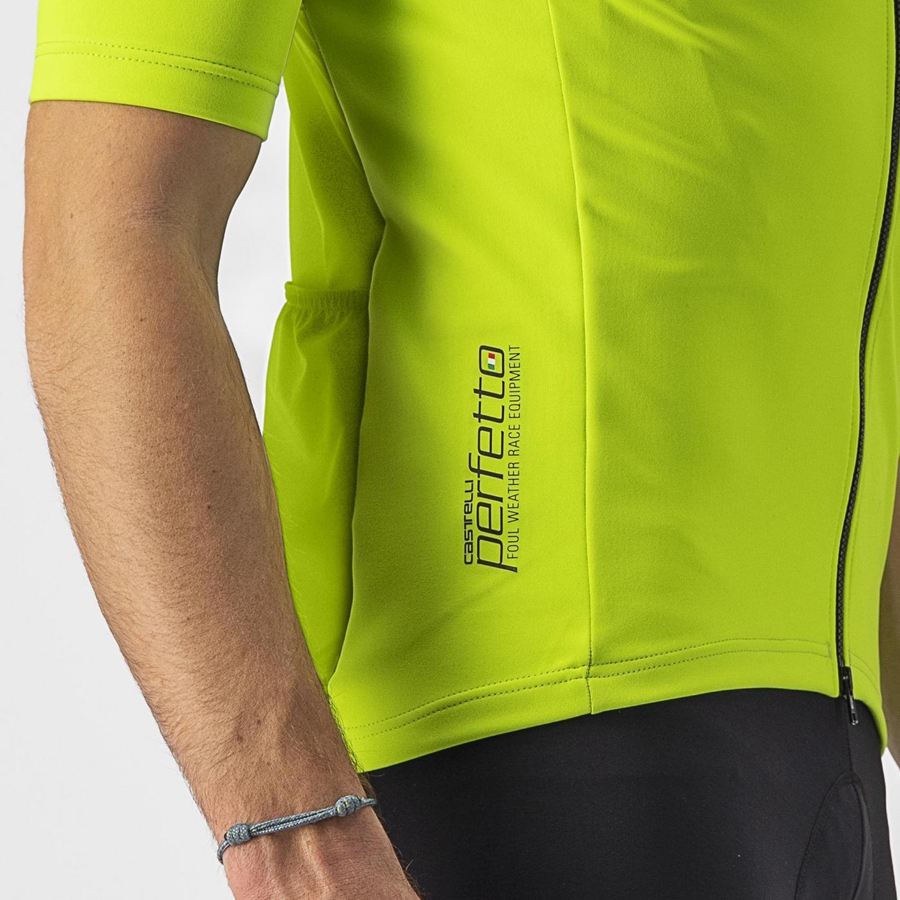 Castelli PERFETTO RoS 2 WIND Jakker Herre Lyse Grønn | 268947EJQ