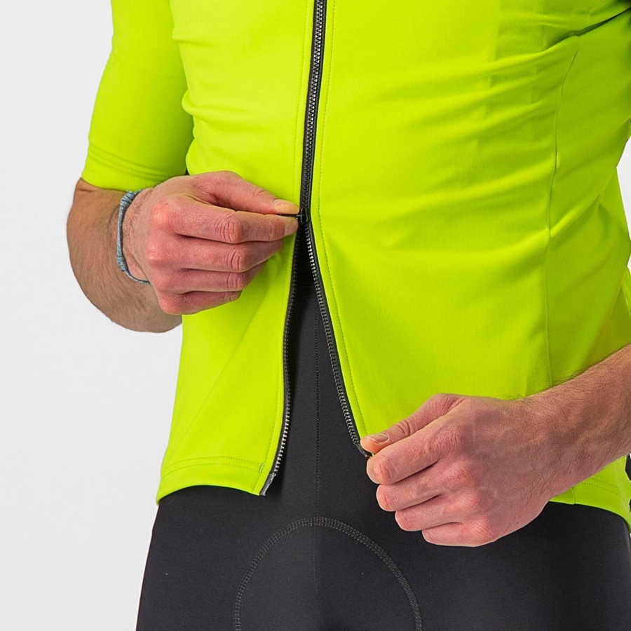 Castelli PERFETTO RoS 2 WIND Jakker Herre Lyse Grønn | 268947EJQ