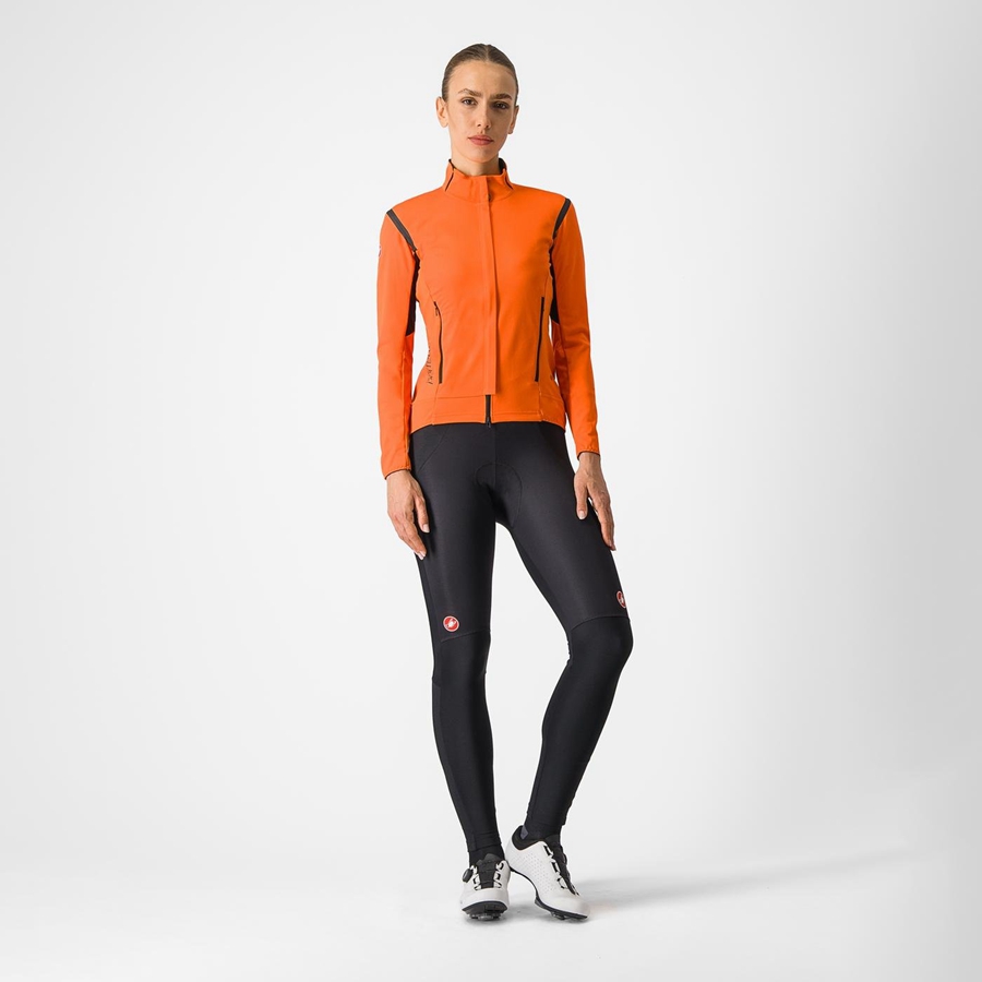 Castelli PERFETTO RoS 2 W Jakker Dame Rød Oransje Svarte | 056723WTA