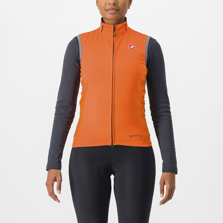 Castelli PERFETTO RoS 2 W Vest Dame Rød Oransje | 683792BXC