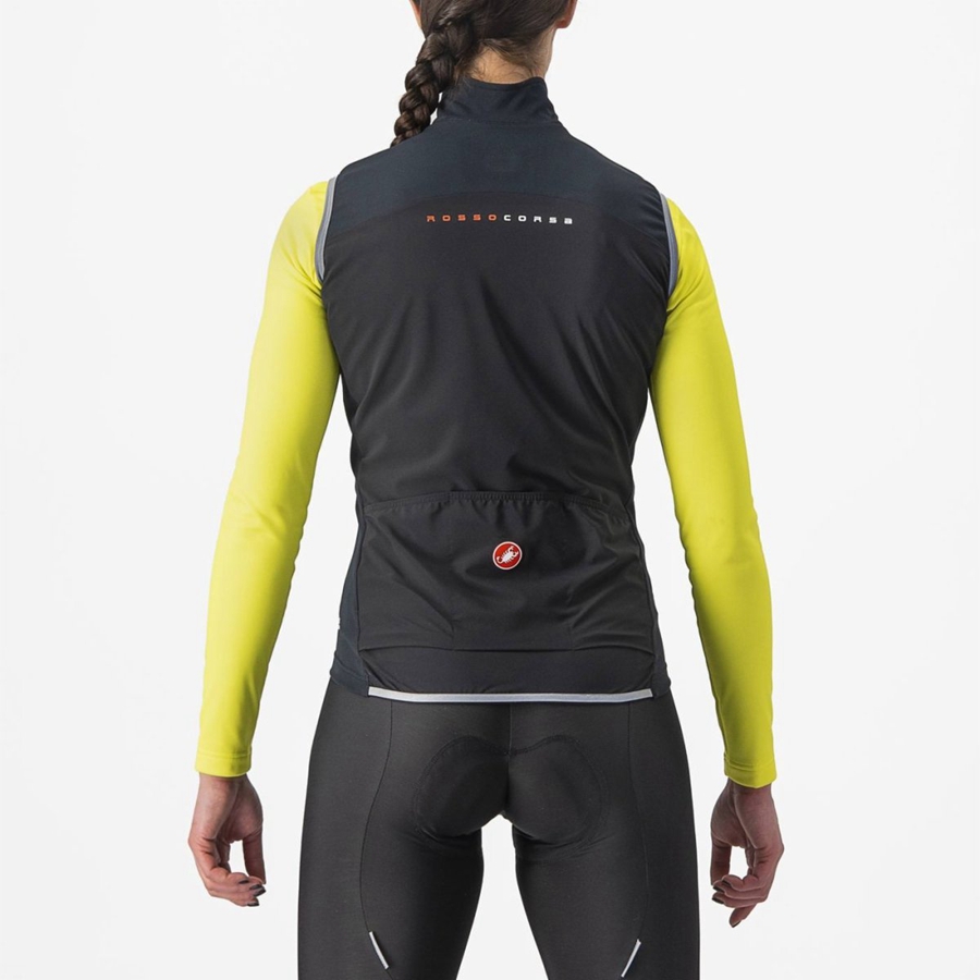 Castelli PERFETTO RoS 2 W Vest Dame Svarte | 635740XUH