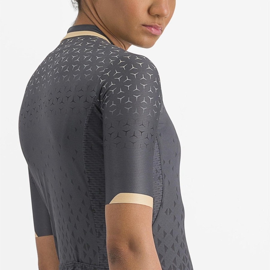 Castelli PEZZI Jersey Dame Mørke Grå | 316982XRA