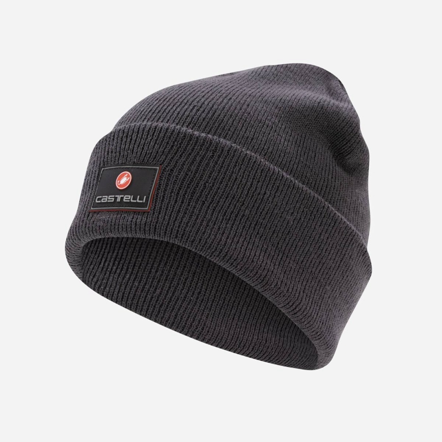 Castelli PODIOFIRMA Beanie Herre Mørke Grå | 184607FSZ