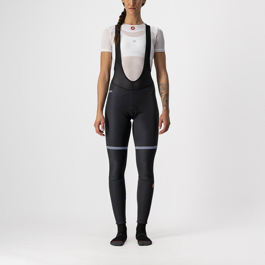 Castelli POLARE W Tights Med Smekke Dame Svarte | 563109SDT