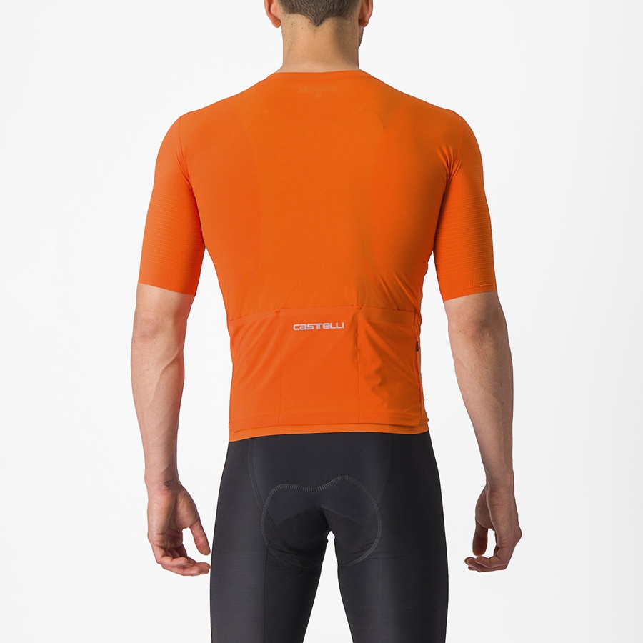 Castelli PREMIO Jersey Herre Oransje Rød | 852976BKE