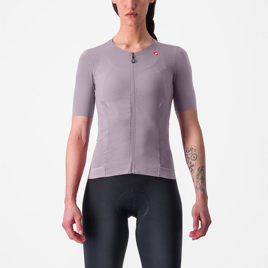 Castelli PREMIO W Jersey Dame Lilla Hvite | 978402EBX