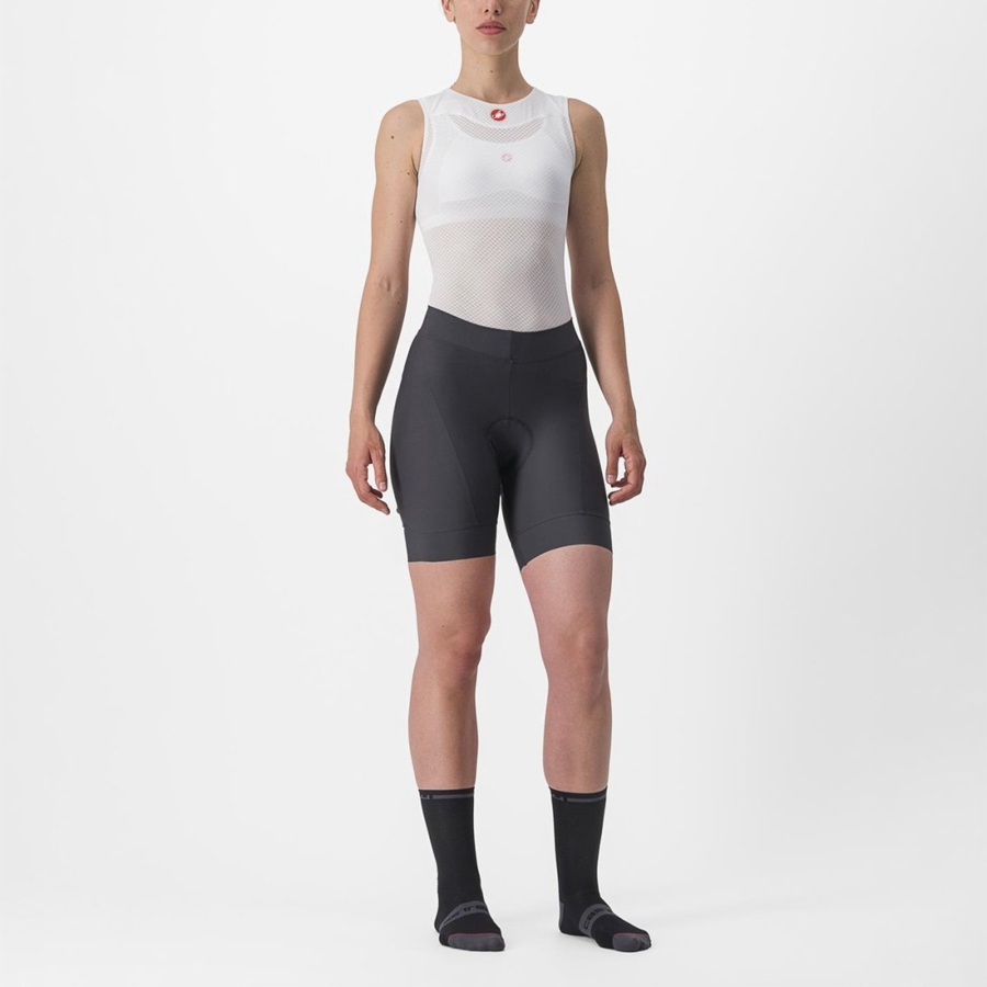 Castelli PRIMA Shorts Dame Mørke Grå Oransje | 906451ORE