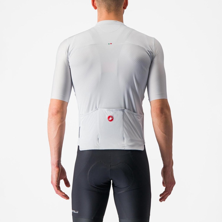 Castelli PROLOGO 7 Jersey Herre Sølv Grå Grønn | 280319SPM