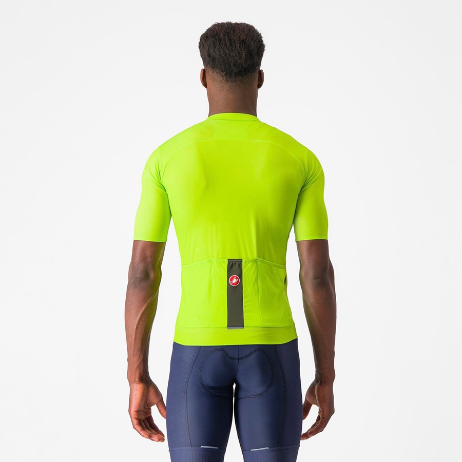 Castelli PROLOGO LITE Jersey Herre Lyse Grønn Dyp Grønn | 598327CRU