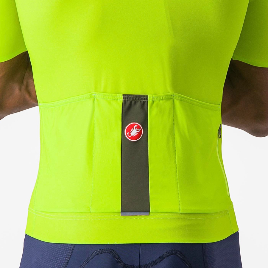 Castelli PROLOGO LITE Jersey Herre Lyse Grønn Dyp Grønn | 598327CRU