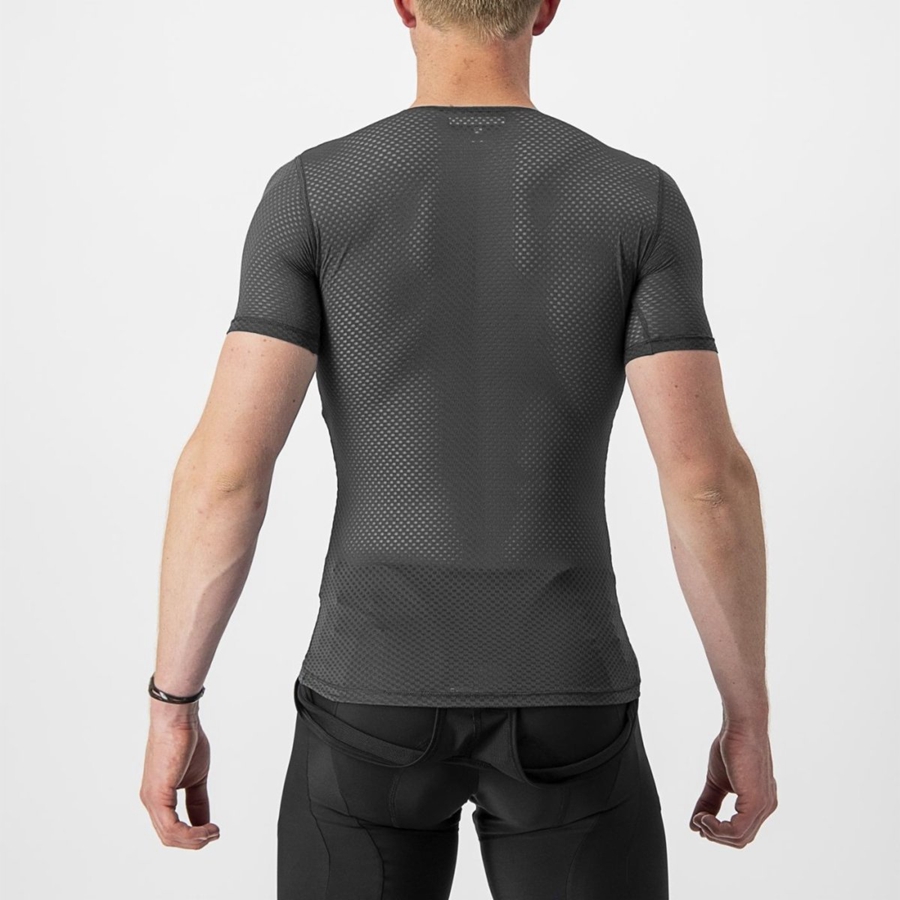 Castelli PRO MESH 2.0 SHORT SLEEVE Basislag Herre Svarte | 039187MSQ