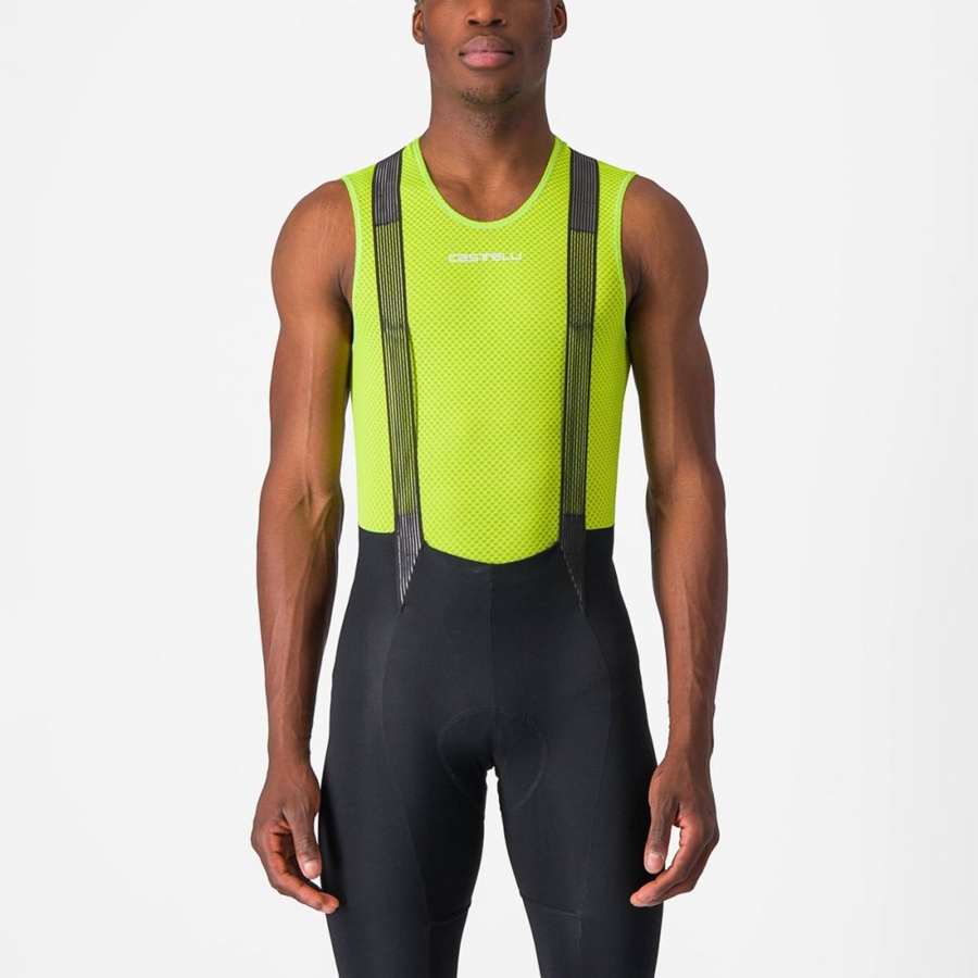 Castelli PRO MESH 2.0 SLEEVELESS Basislag Herre Lyse Grønn | 516079GSE