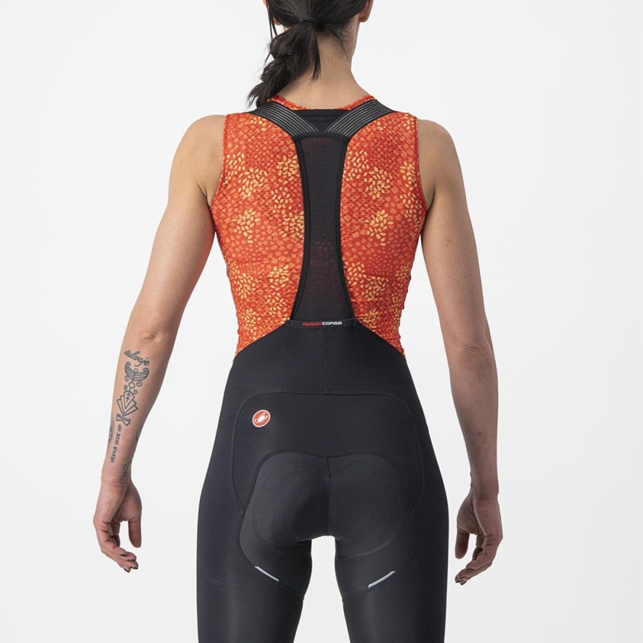 Castelli PRO MESH 4 W SLEEVELESS Basislag Dame Oransje | 521469XHN