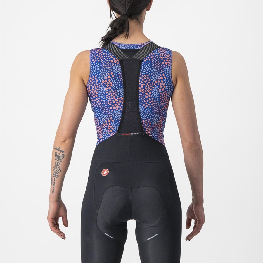 Castelli PRO MESH 4 W SLEEVELESS Basislag Dame Lilla Hvite | 743021SGU