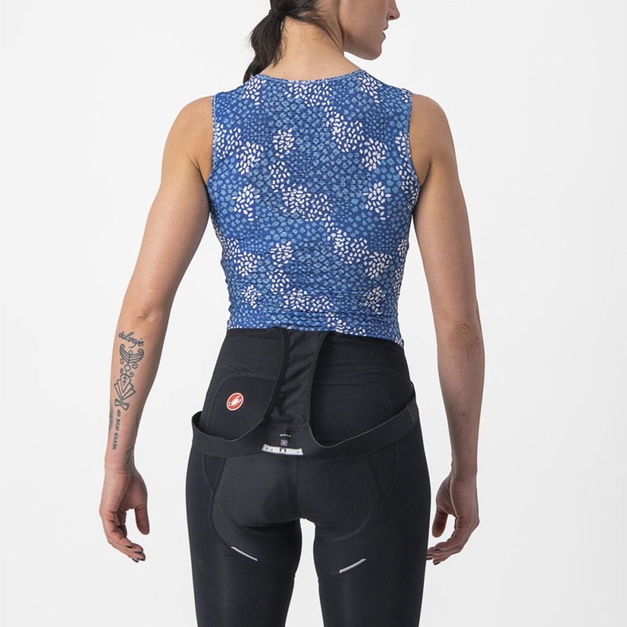 Castelli PRO MESH 4 W SLEEVELESS Basislag Dame Blå | 413586RKA