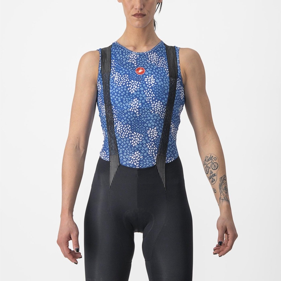 Castelli PRO MESH 4 W SLEEVELESS Basislag Dame Blå | 413586RKA