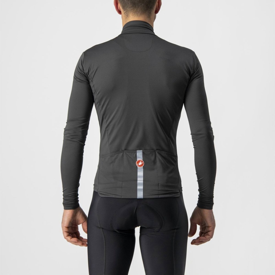 Castelli PRO THERMAL MID LS Jersey Herre Mørke Grå | 054796TSH