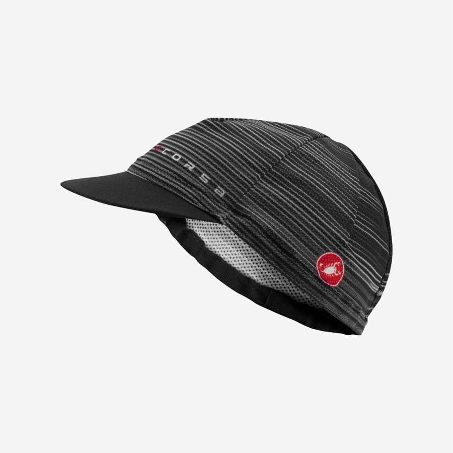 Castelli ROSSO CORSA Cap Herre Svarte | 456103MOE