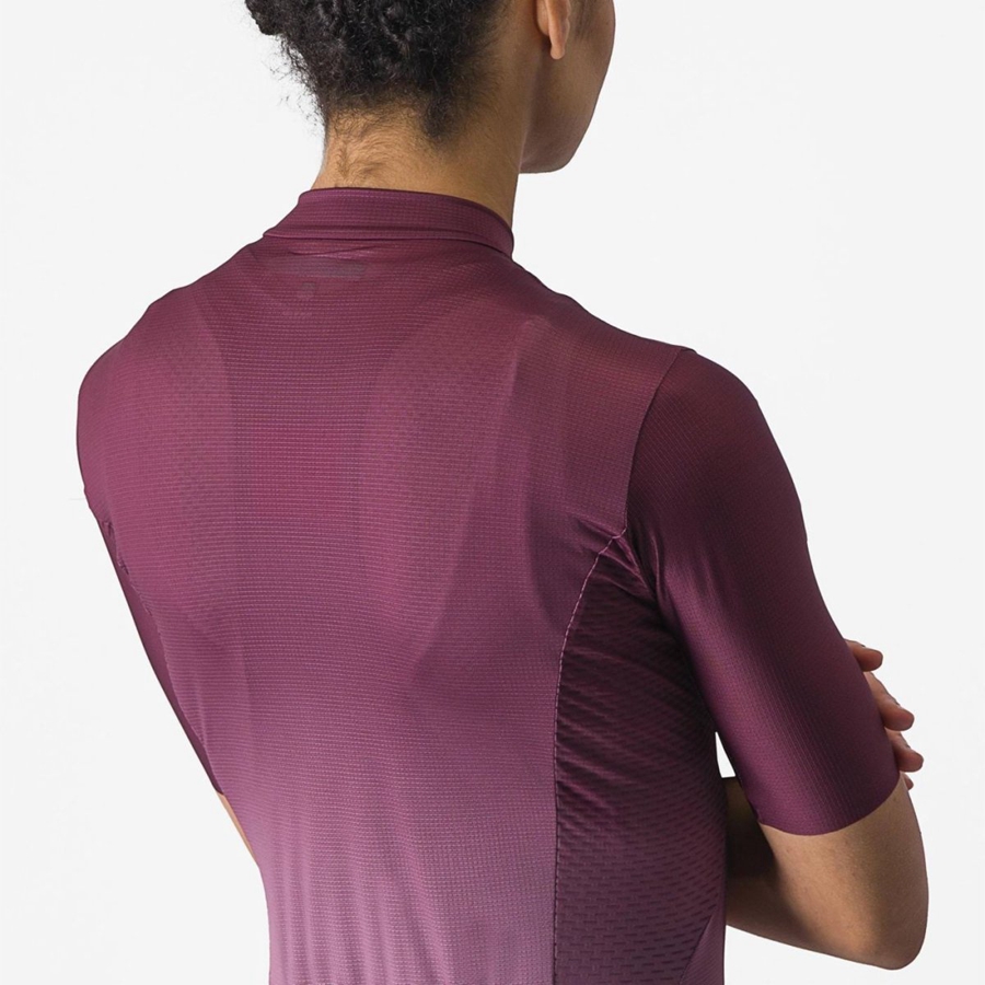 Castelli SALITA Jersey Dame Dyp Burgunder Dyp Lilla | 584790BCZ