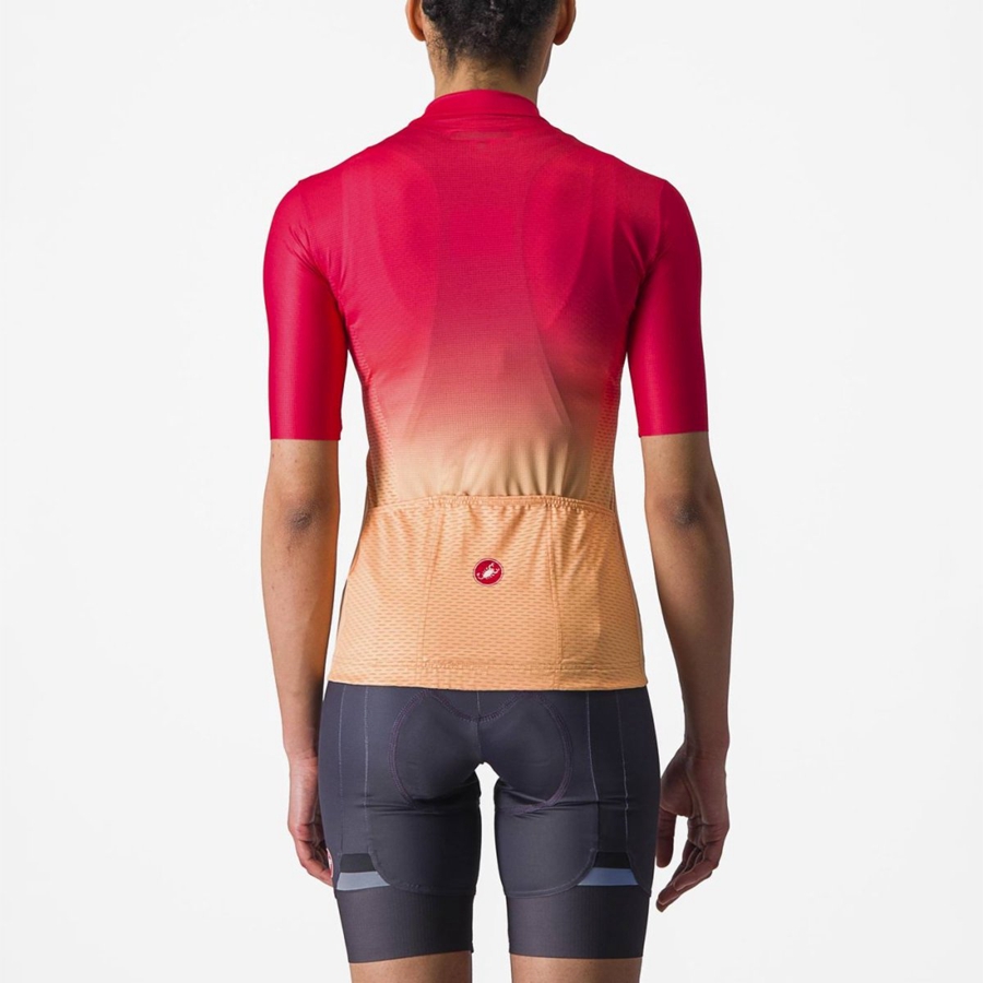 Castelli SALITA Jersey Dame Oransje Hvite | 164782KUV