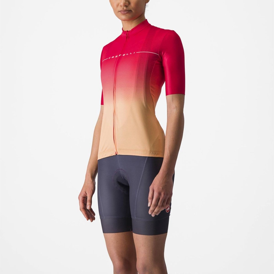 Castelli SALITA Jersey Dame Oransje Hvite | 164782KUV