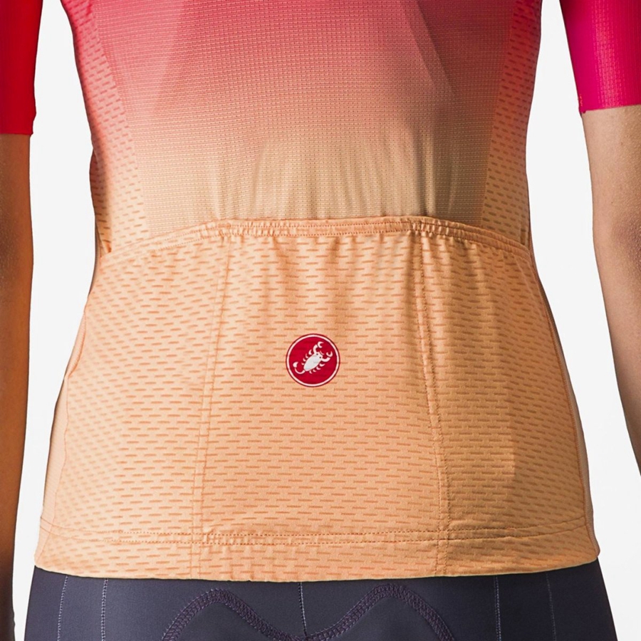 Castelli SALITA Jersey Dame Oransje Hvite | 164782KUV