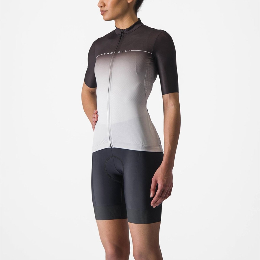 Castelli SALITA Jersey Dame Svarte Sølv Grå Hvite | 098632EKY