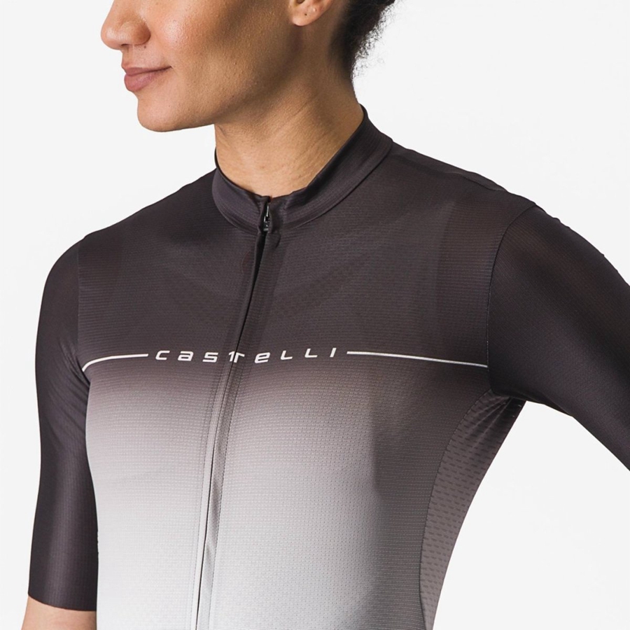 Castelli SALITA Jersey Dame Svarte Sølv Grå Hvite | 098632EKY