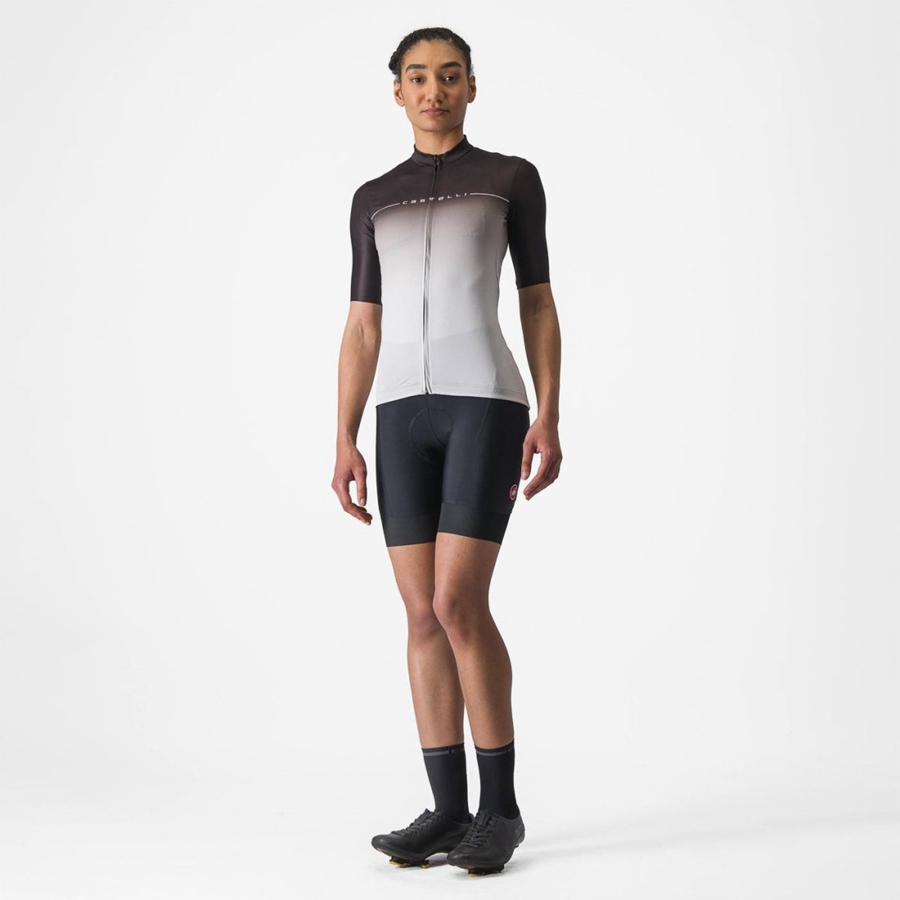 Castelli SALITA Jersey Dame Svarte Sølv Grå Hvite | 098632EKY