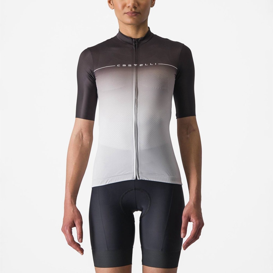 Castelli SALITA Jersey Dame Svarte Sølv Grå Hvite | 098632EKY