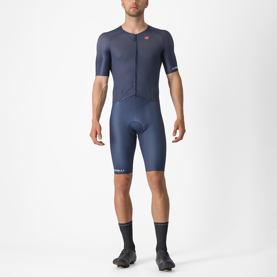 Castelli SANREMO BTW Speedsuit Herre Blå | 917823OAM