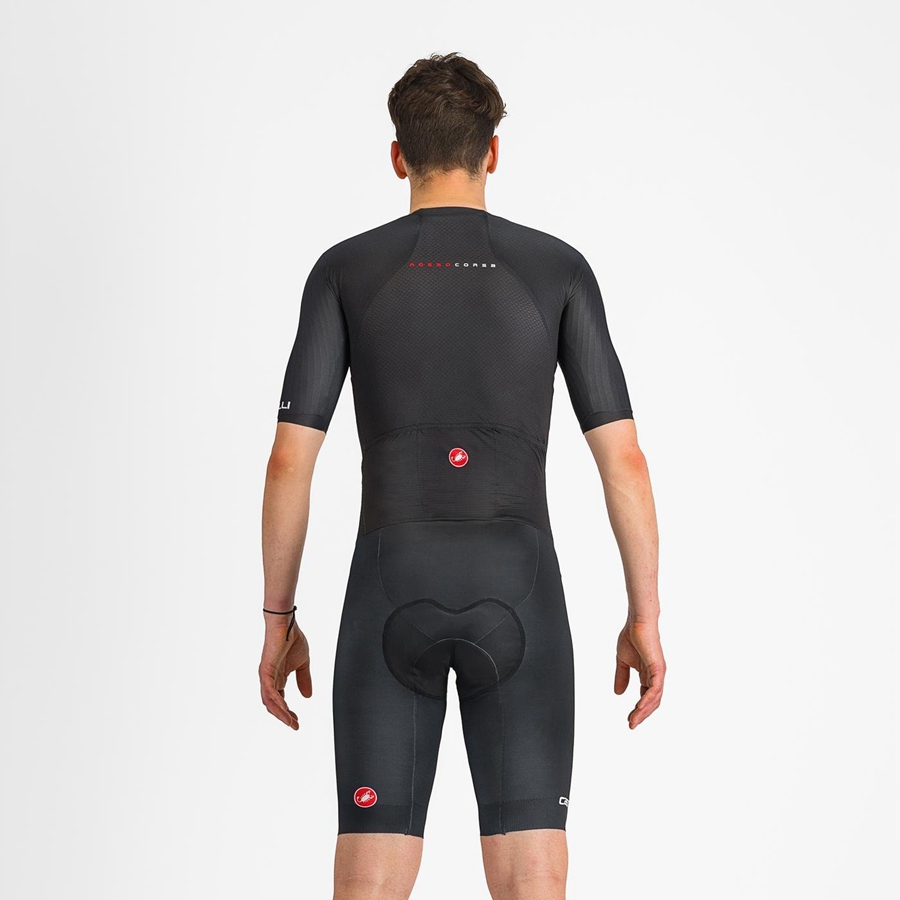 Castelli SANREMO BTW Speedsuit Herre Svarte | 651490UCM