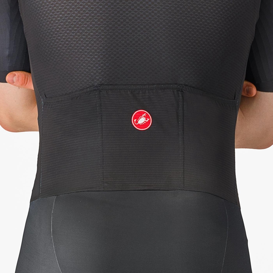 Castelli SANREMO BTW Speedsuit Herre Svarte | 651490UCM