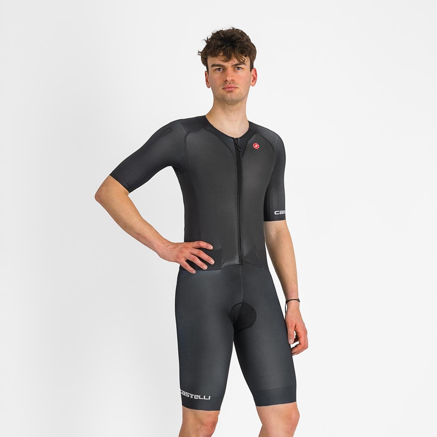 Castelli SANREMO BTW Speedsuit Herre Svarte | 651490UCM