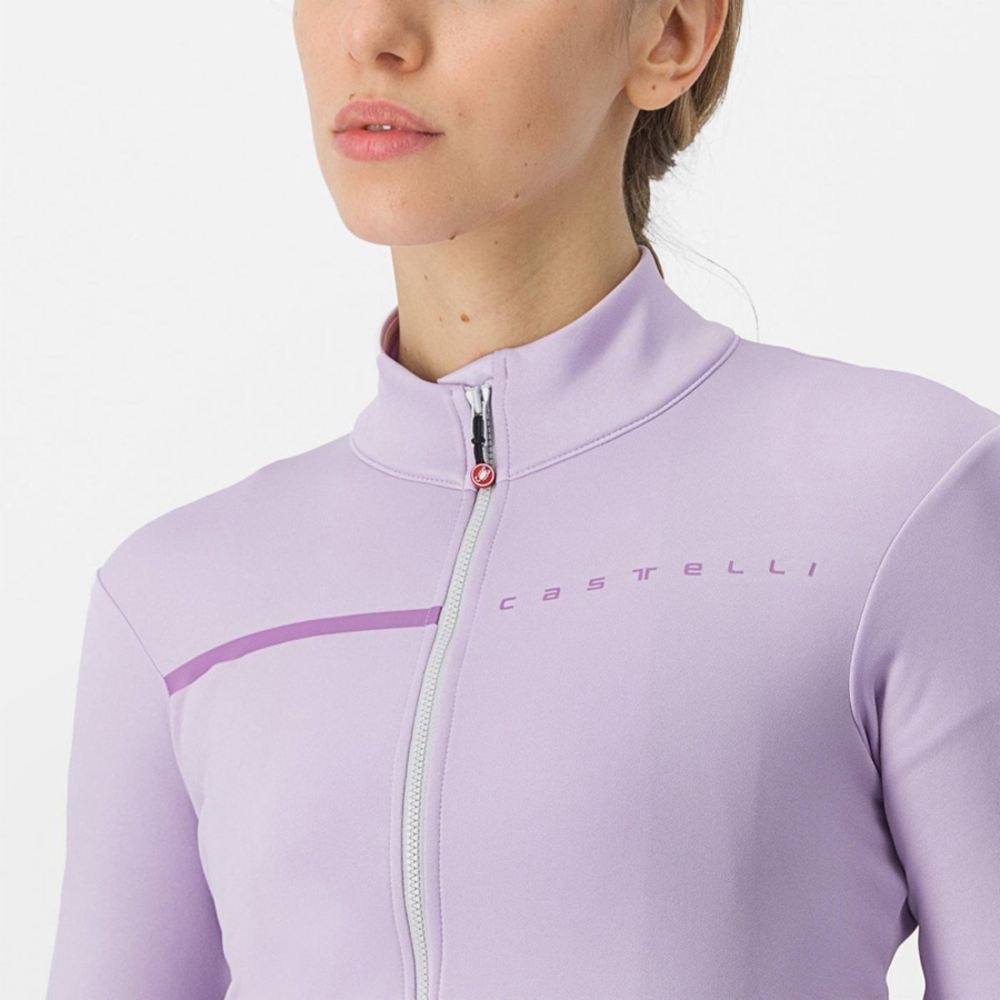 Castelli SINERGIA 2 FZ Jersey Dame Lilla Lilla | 659031BWE