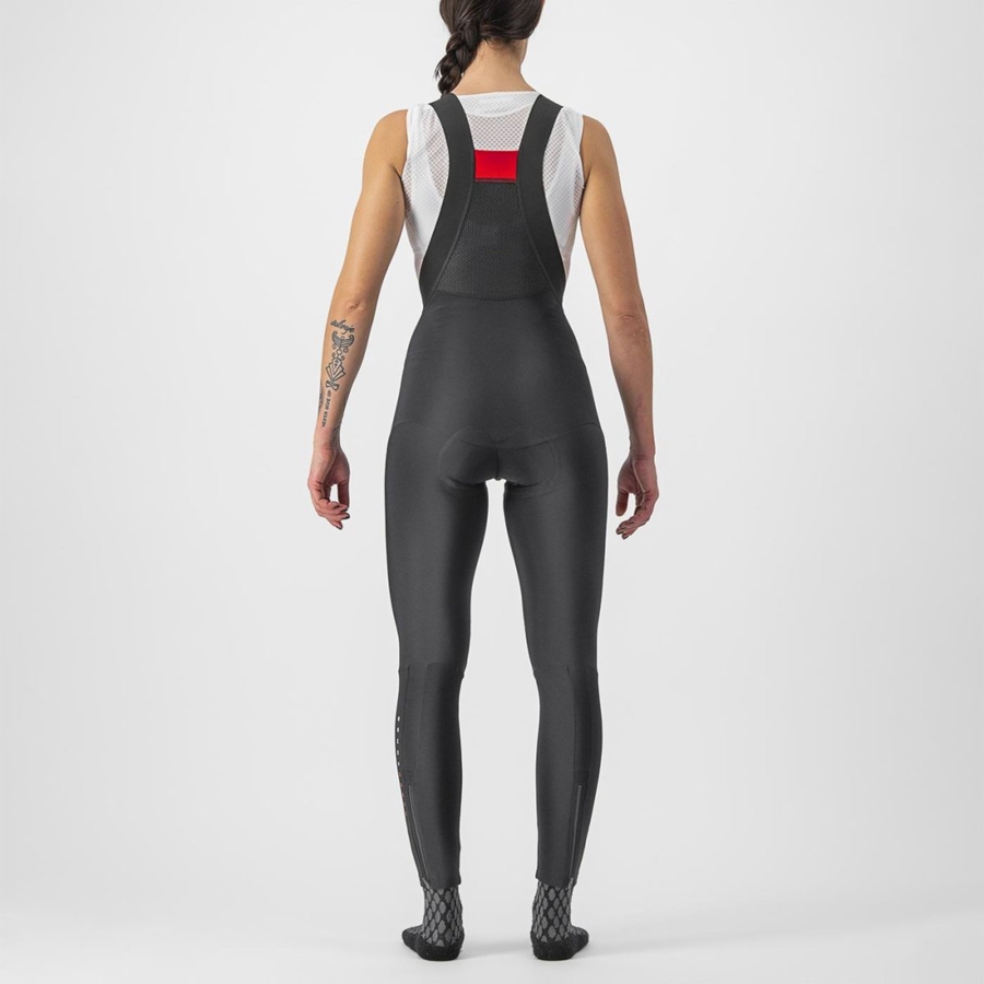 Castelli SORPASSO RoS W Tights Med Smekke Dame Svarte | 704219TYO