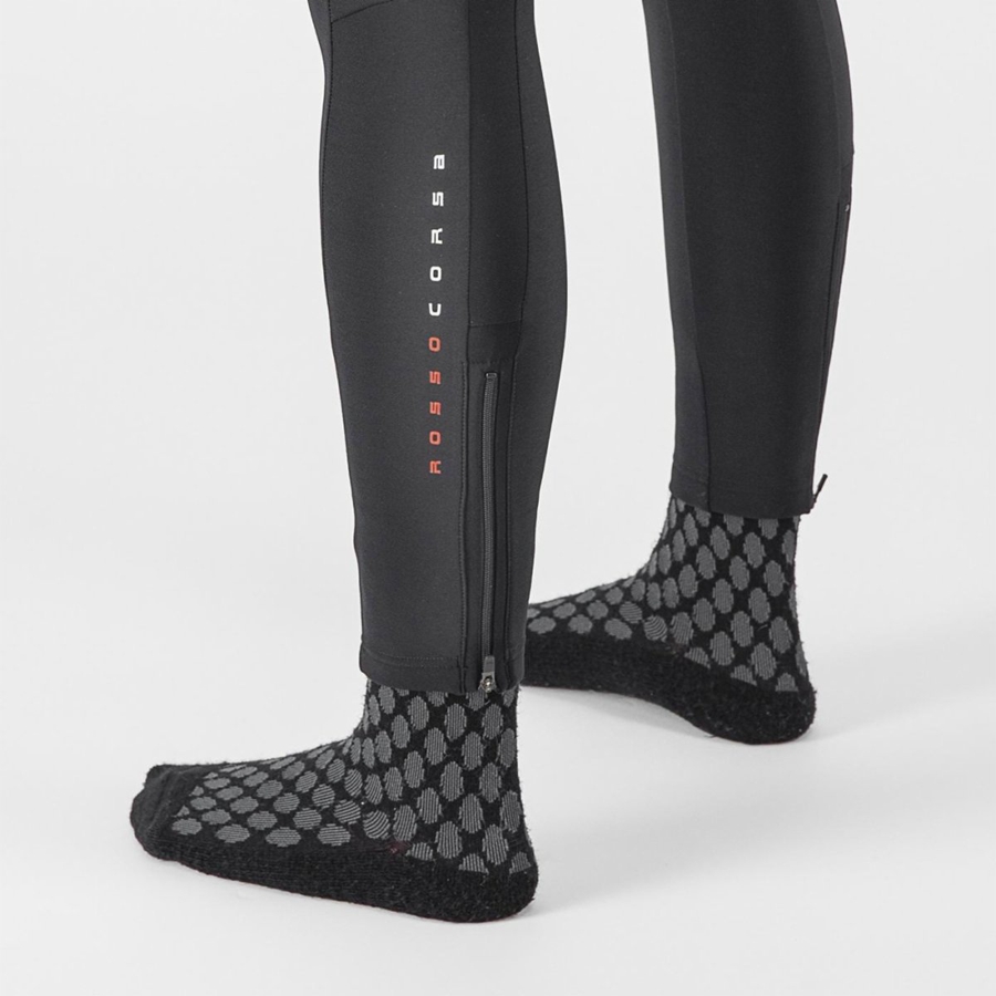 Castelli SORPASSO RoS W Tights Med Smekke Dame Svarte | 704219TYO