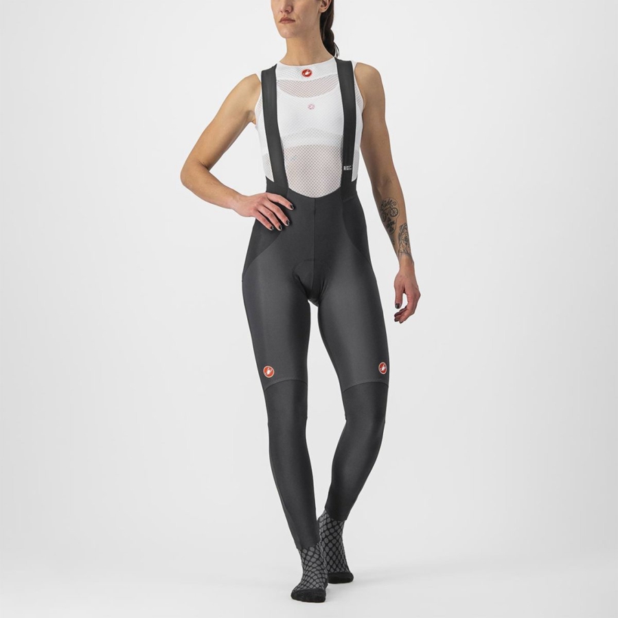 Castelli SORPASSO RoS W Tights Med Smekke Dame Svarte | 704219TYO