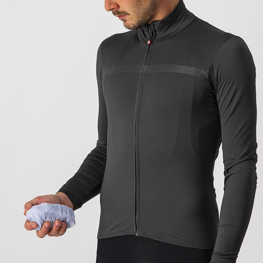 Castelli SQUADRA STRETCH Vest Herre Sølv Grå Mørke Grå | 670935ZWC