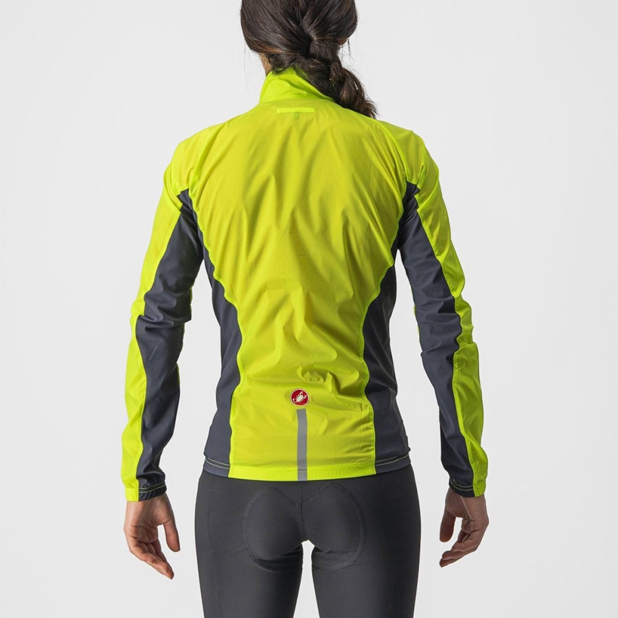 Castelli SQUADRA STRETCH W Beskyttelse Dame Lyse Grønn Mørke Grå | 923157BIS