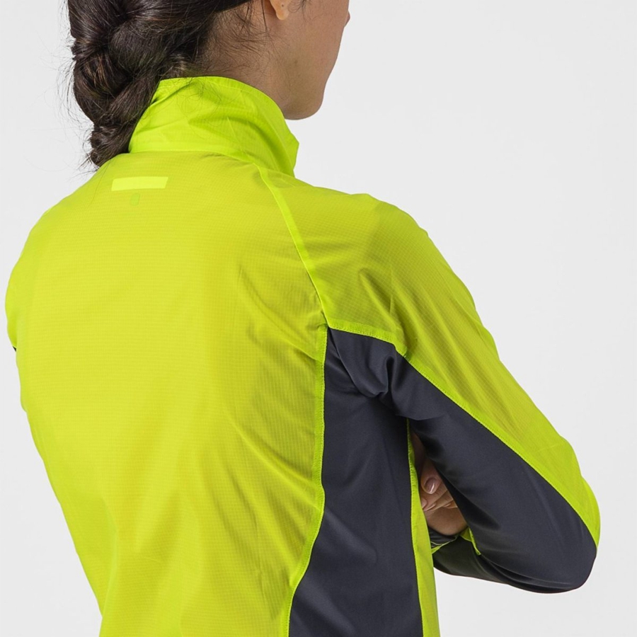 Castelli SQUADRA STRETCH W Beskyttelse Dame Lyse Grønn Mørke Grå | 923157BIS