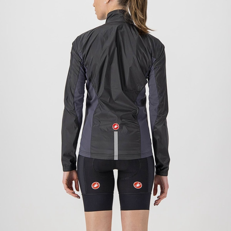 Castelli SQUADRA STRETCH W Beskyttelse Dame Svarte Mørke Grå | 467895WFQ