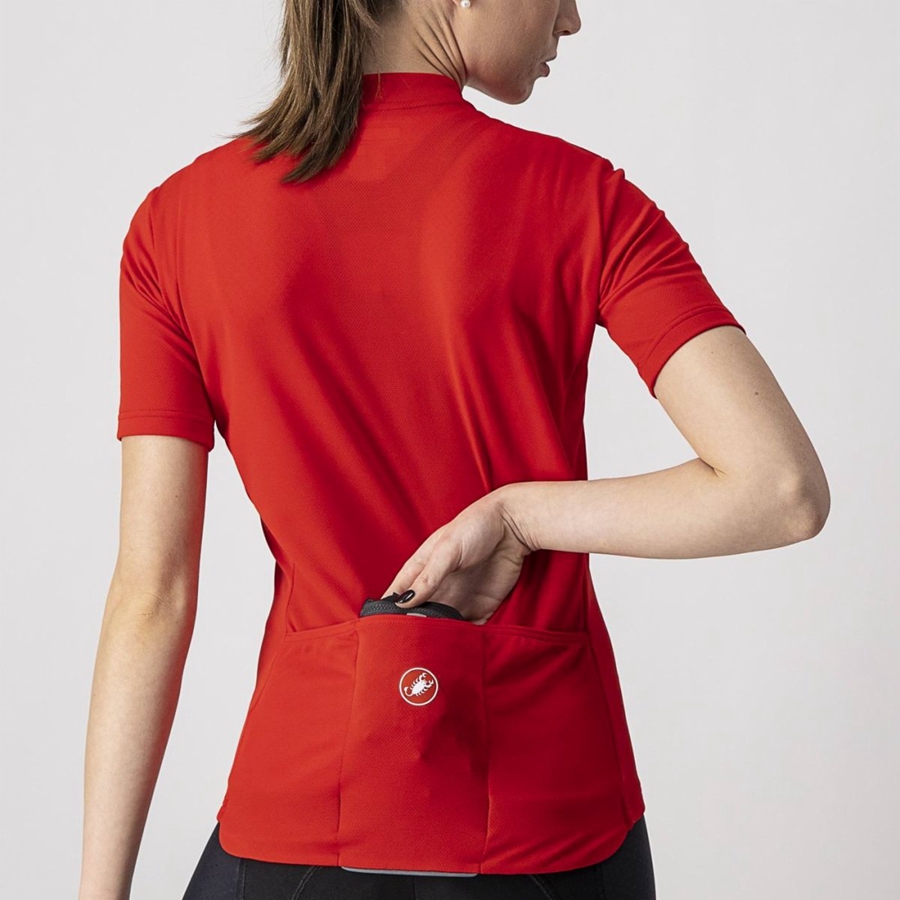 Castelli SQUADRA STRETCH W Beskyttelse Dame Svarte Mørke Grå | 467895WFQ