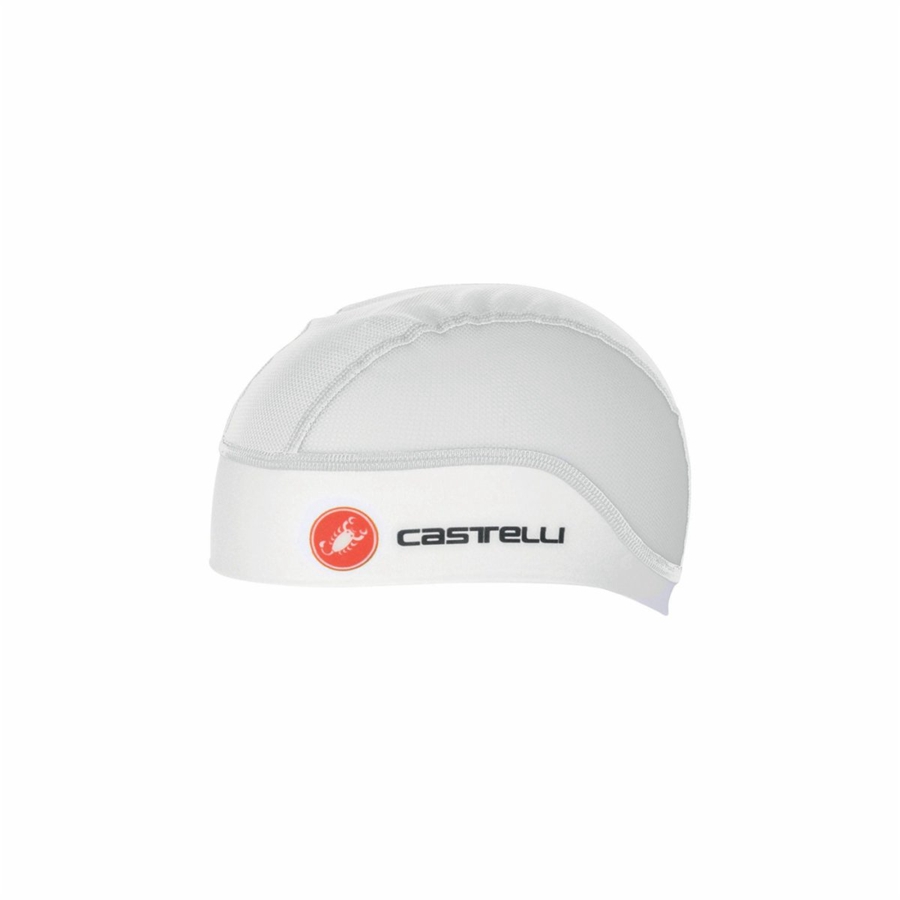 Castelli SUMMER SKULL Cap Herre Hvite | 206954TMR