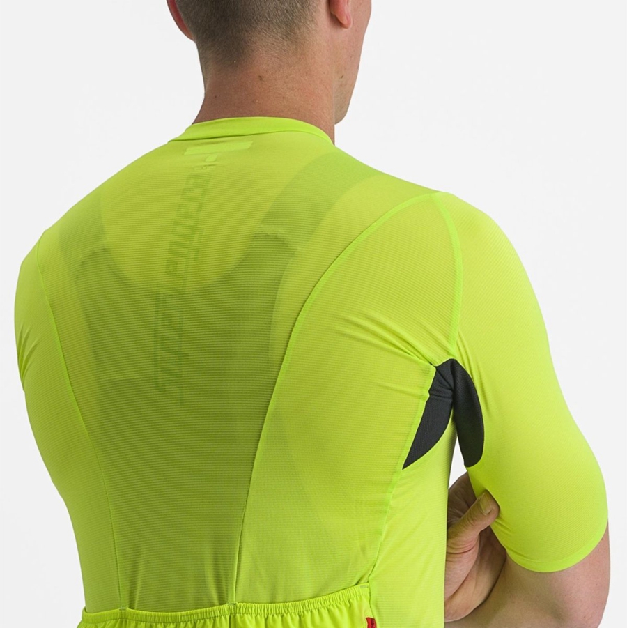 Castelli SUPERLEGGERA 3 Jersey Herre Lyse Grønn | 758360PVD