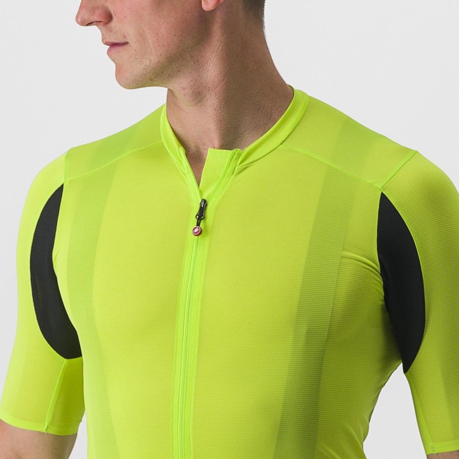 Castelli SUPERLEGGERA 3 Jersey Herre Lyse Grønn | 758360PVD