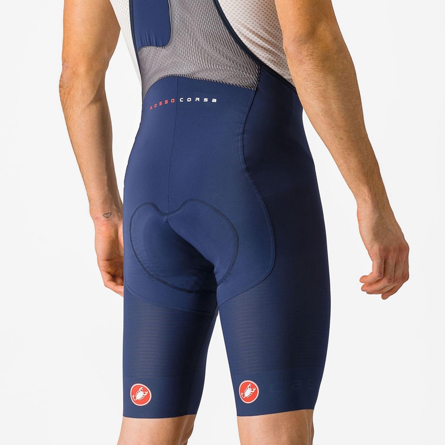 Castelli SUPERLEGGERA Shorts Med Smekke Herre Blå | 721940TJV