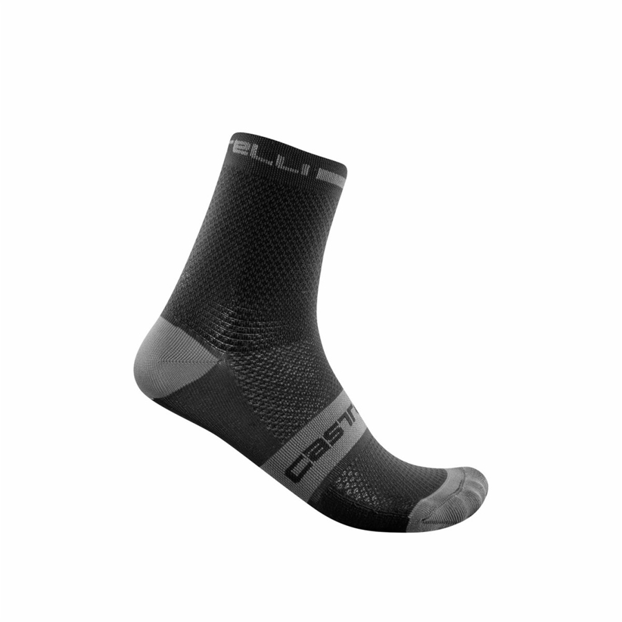 Castelli SUPERLEGGERA T 12 Sokker Herre Svarte | 928631GOT